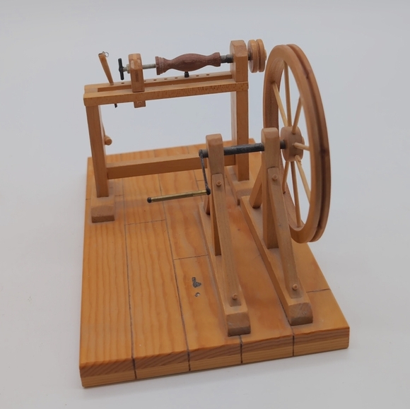 Rare Roy Peters Wooden Vintage Lathe / Tools Dollhouse Shop Furniture - Picture 4 of 9